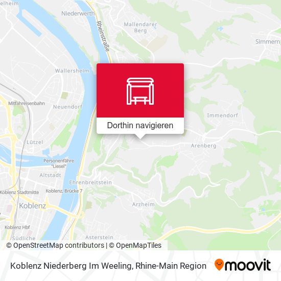 Koblenz Niederberg Im Weeling Karte