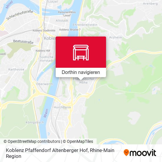 Koblenz Pfaffendorf Altenberger Hof Karte