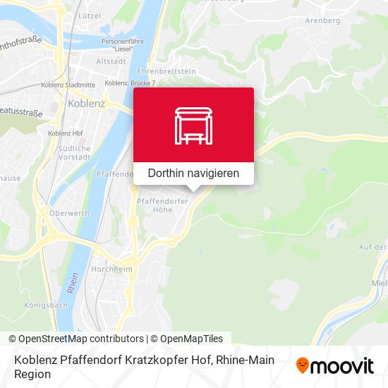 Koblenz Pfaffendorf Kratzkopfer Hof Karte