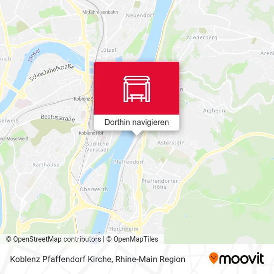 Koblenz Pfaffendorf Kirche Karte