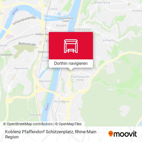Koblenz Pfaffendorf Schützenplatz Karte