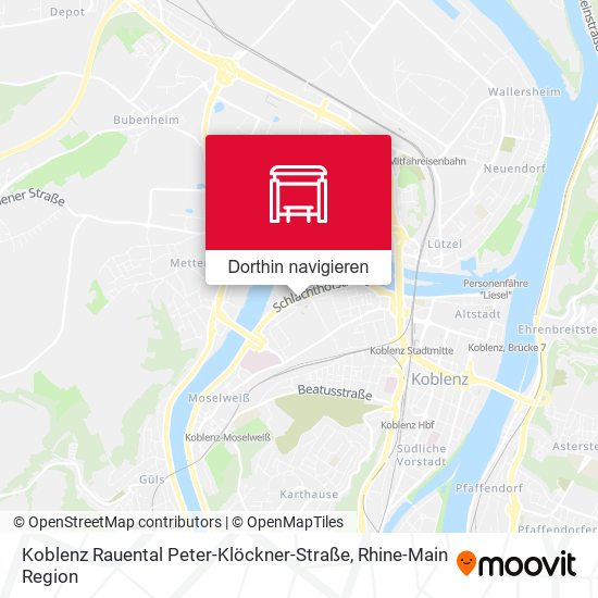 Koblenz Rauental Peter-Klöckner-Straße Karte