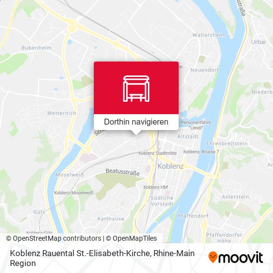 Koblenz Rauental St.-Elisabeth-Kirche Karte