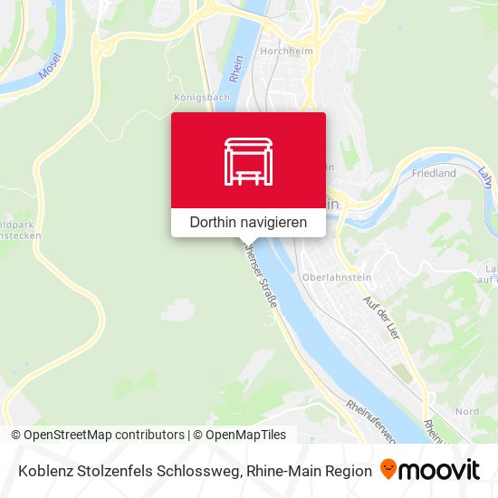 Koblenz Stolzenfels Schlossweg Karte
