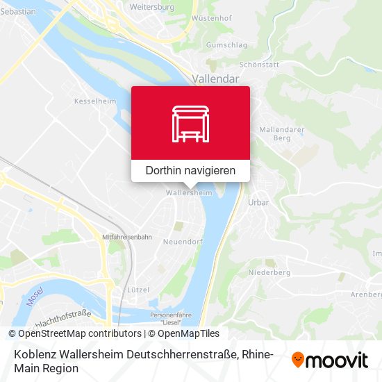 Koblenz Wallersheim Deutschherrenstraße Karte