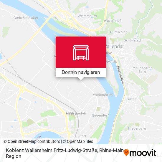 Koblenz Wallersheim Fritz-Ludwig-Straße Karte