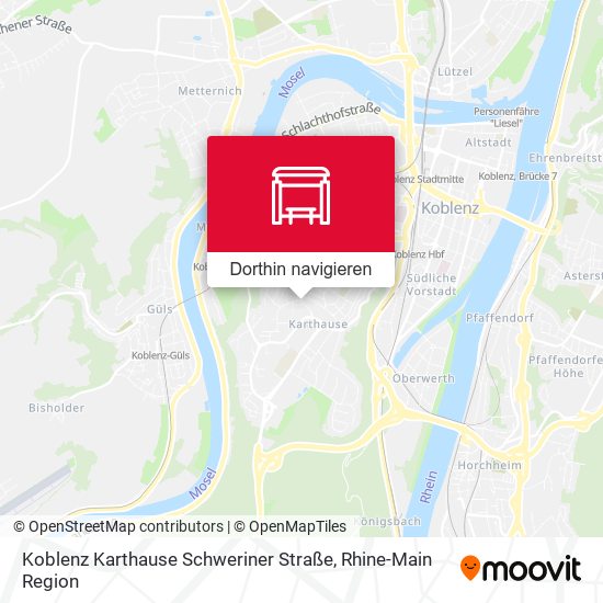 Koblenz Karthause Schweriner Straße Karte