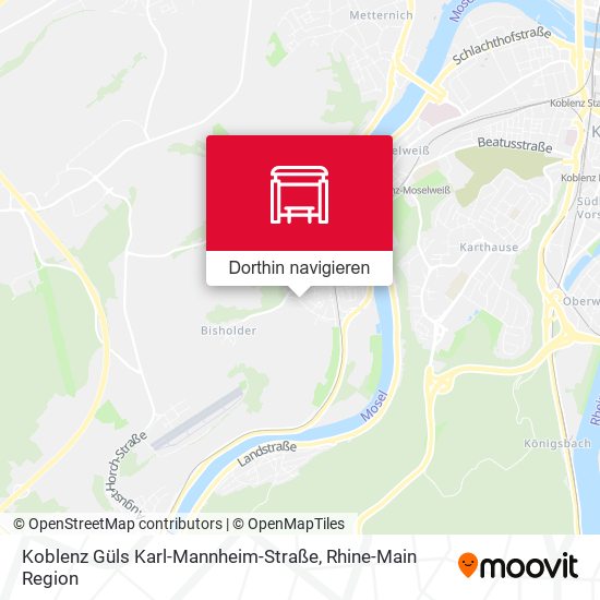 Koblenz Güls Karl-Mannheim-Straße Karte