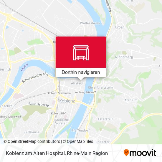 Koblenz am Alten Hospital Karte