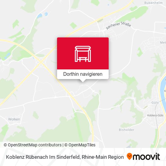 Koblenz Rübenach Im Sinderfeld Karte