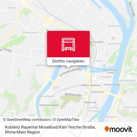 Koblenz Rauental Moselbad / Karl-Tesche-Straße Karte