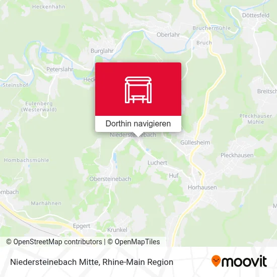 Niedersteinebach Mitte Karte