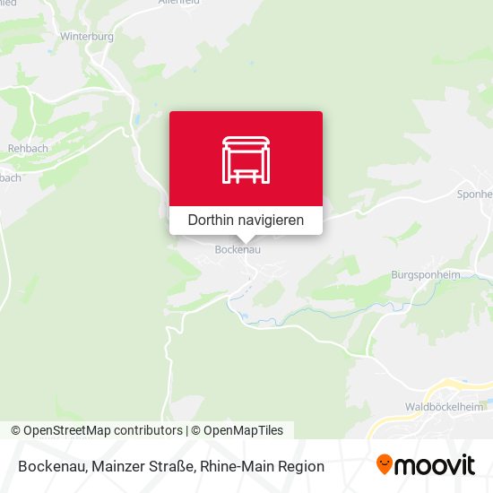 Bockenau, Mainzer Straße Karte