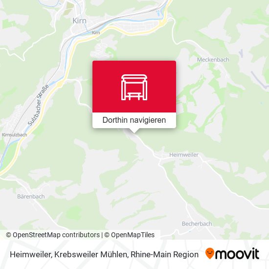 Heimweiler, Krebsweiler Mühlen Karte