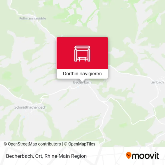 Becherbach, Ort Karte