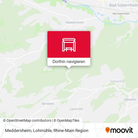 Meddersheim, Lohmühle Karte