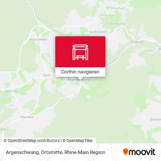 Argenschwang, Ortsmitte Karte
