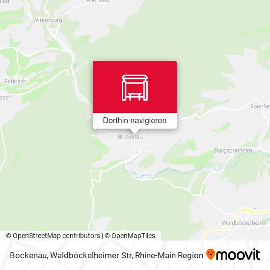 Bockenau, Waldböckelheimer Str Karte