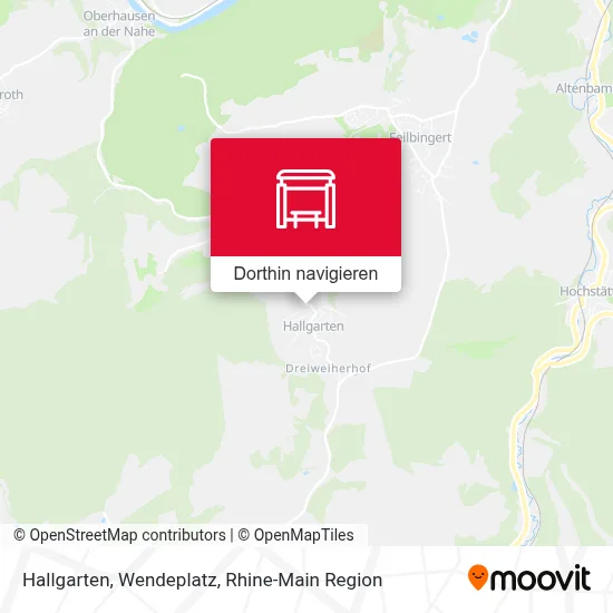 Hallgarten, Wendeplatz Karte