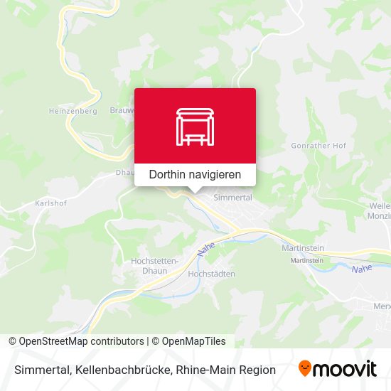 Simmertal, Kellenbachbrücke Karte