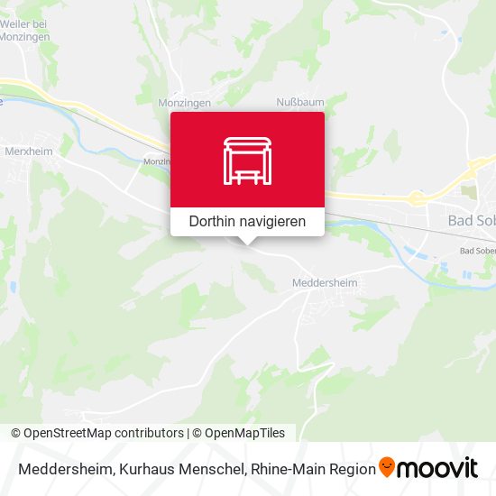 Meddersheim, Kurhaus Menschel Karte