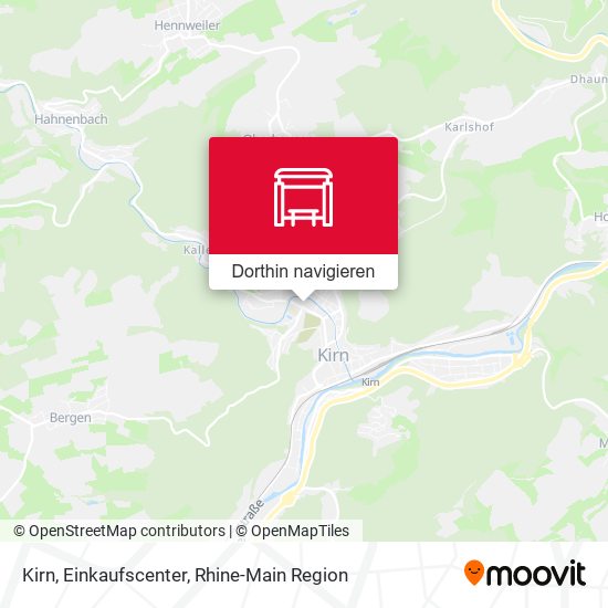 Kirn, Einkaufscenter Karte