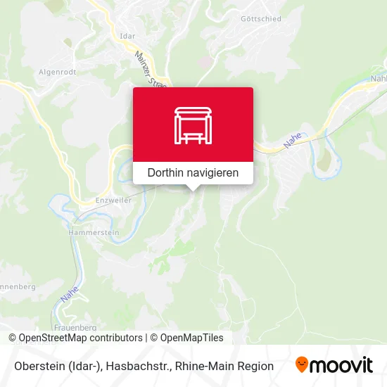 Oberstein (Idar-), Hasbachstr. Karte