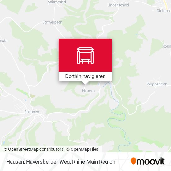 Hausen, Haversberger Weg Karte