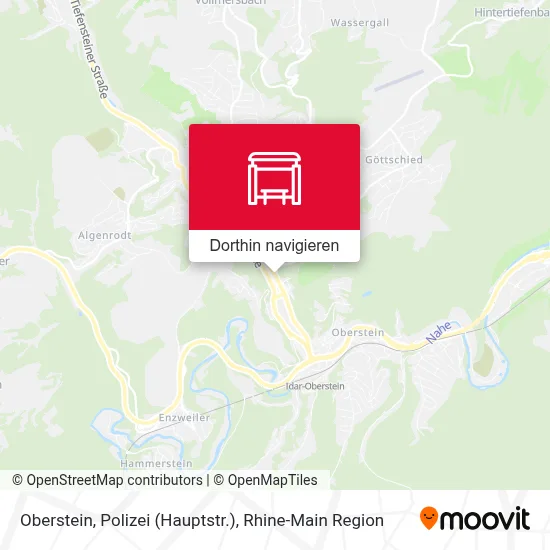 Oberstein, Polizei (Hauptstr.) Karte