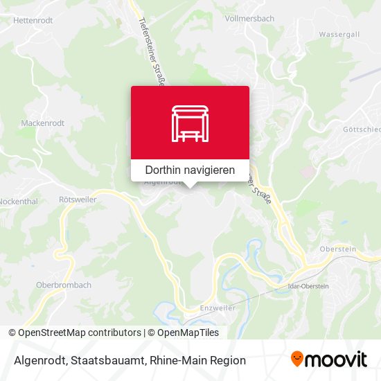 Algenrodt, Staatsbauamt Karte