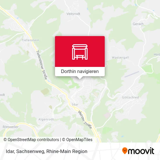 Idar, Sachsenweg Karte