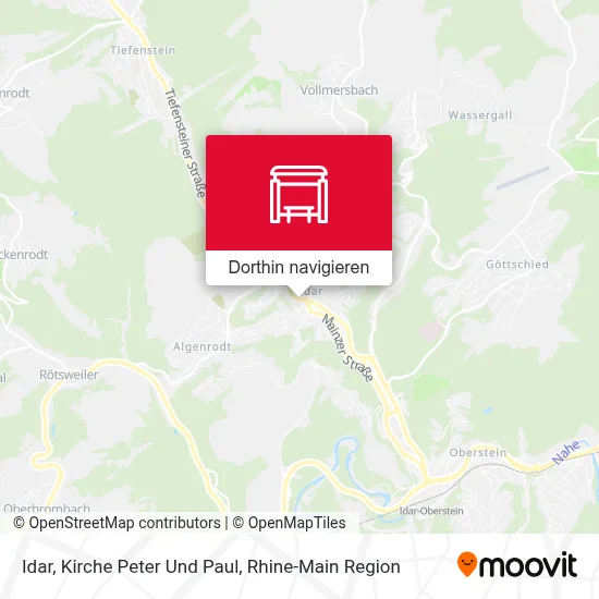 Idar, Kirche Peter Und Paul Karte