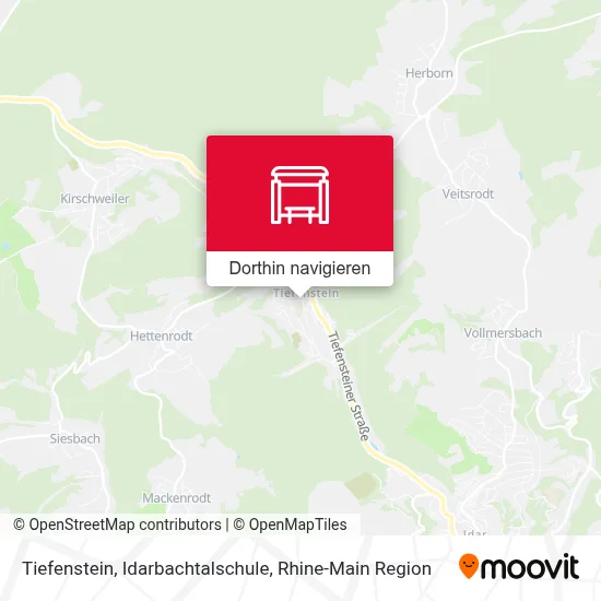 Tiefenstein, Idarbachtalschule Karte