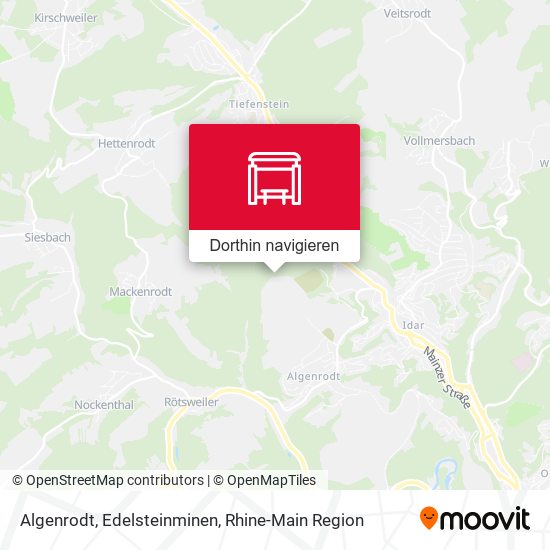 Algenrodt, Edelsteinminen Karte