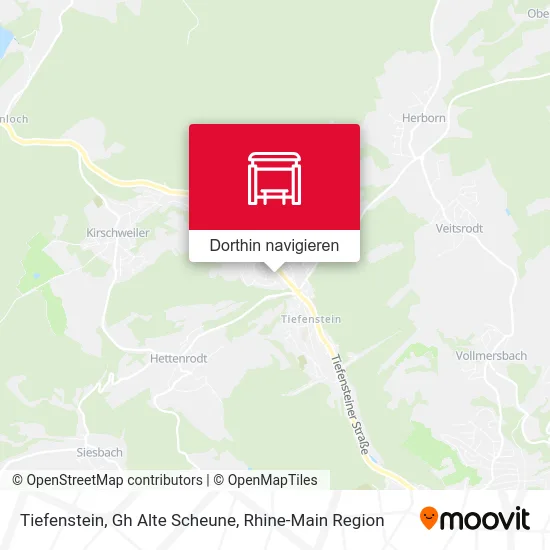 Tiefenstein, Gh Alte Scheune Karte