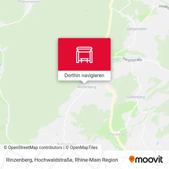 Rinzenberg, Hochwaldstraße Karte