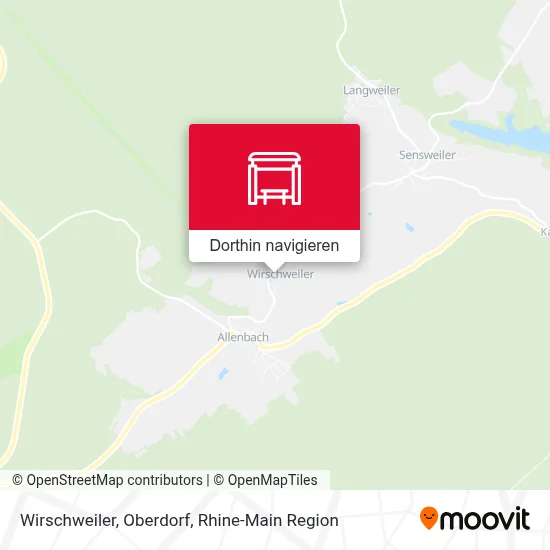 Wirschweiler, Oberdorf Karte