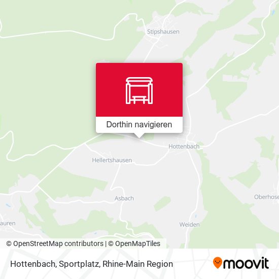 Hottenbach, Sportplatz Karte