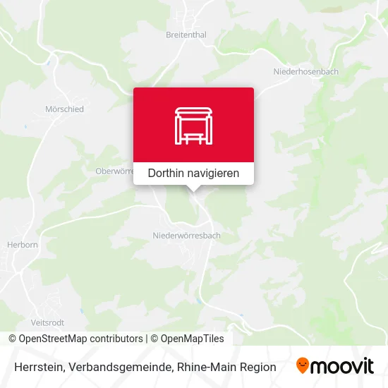 Herrstein, Verbandsgemeinde Karte