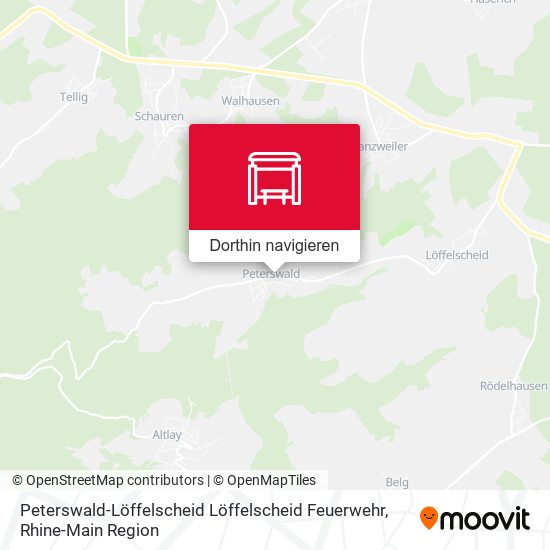 Peterswald-Löffelscheid Löffelscheid Feuerwehr Karte