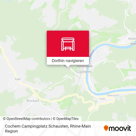 Cochem Campingplatz Schausten Karte