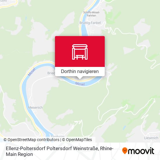 Ellenz-Poltersdorf Poltersdorf Weinstraße Karte