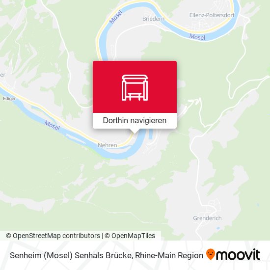 Senheim (Mosel) Senhals Brücke Karte