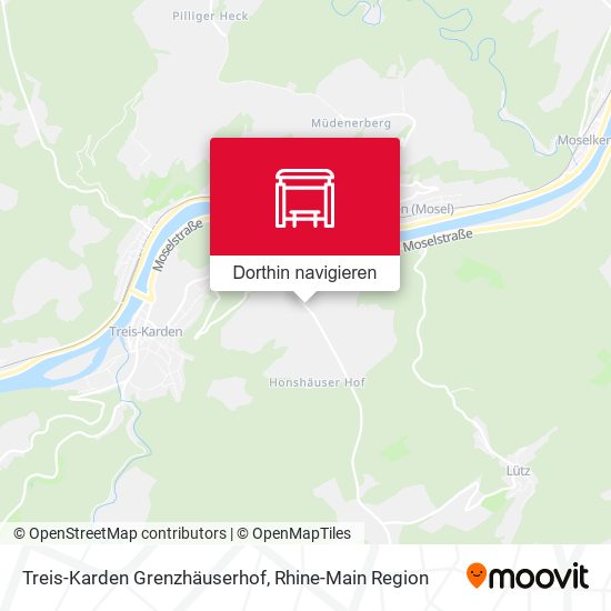 Treis-Karden Grenzhäuserhof Karte