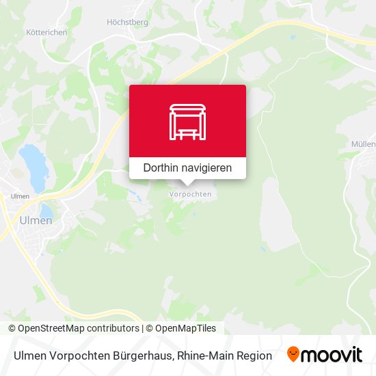 Ulmen Vorpochten Bürgerhaus Karte