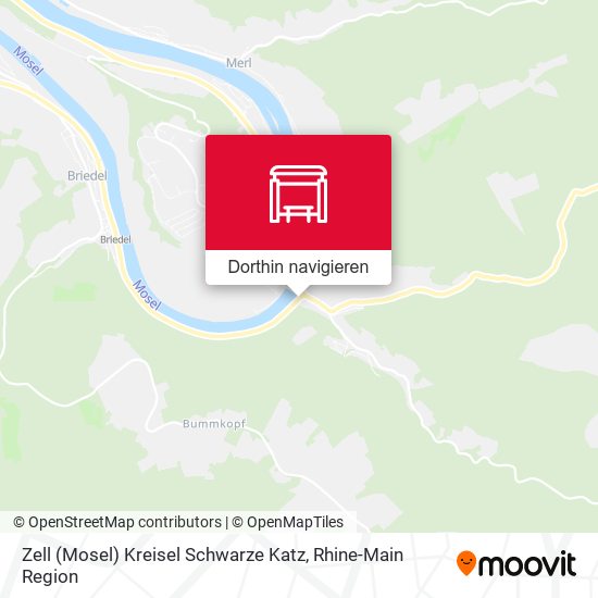 Zell (Mosel) Kreisel Schwarze Katz Karte