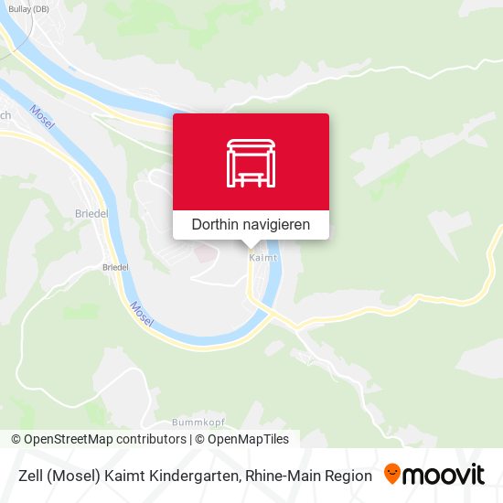 Zell (Mosel) Kaimt Kindergarten Karte