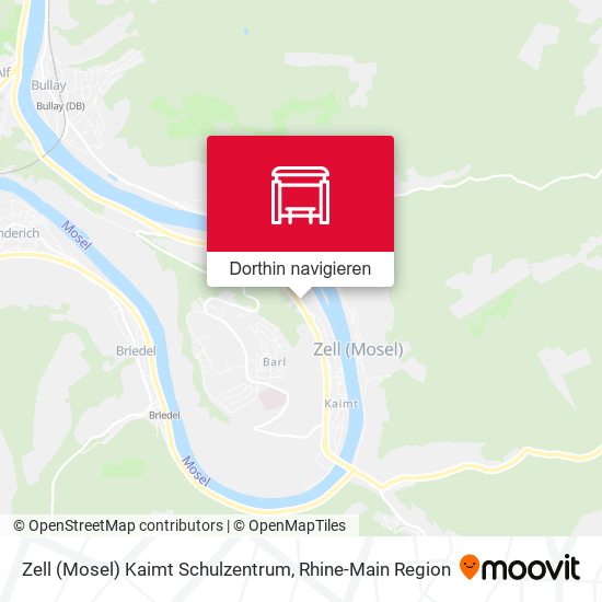 Zell (Mosel) Kaimt Schulzentrum Karte