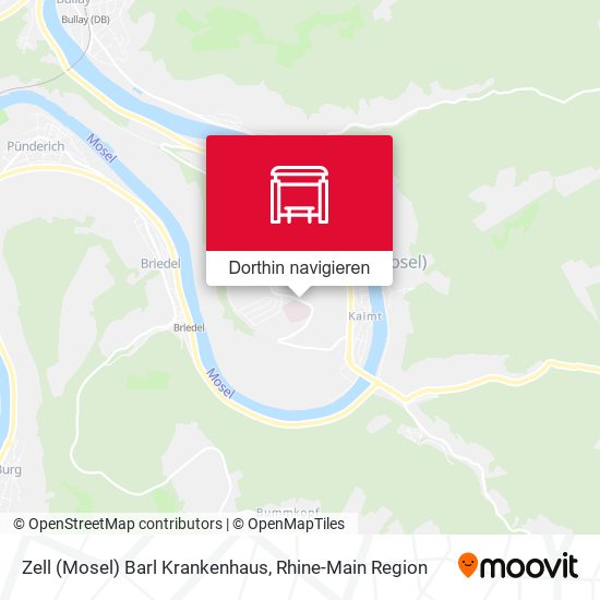 Zell (Mosel) Barl Krankenhaus Karte