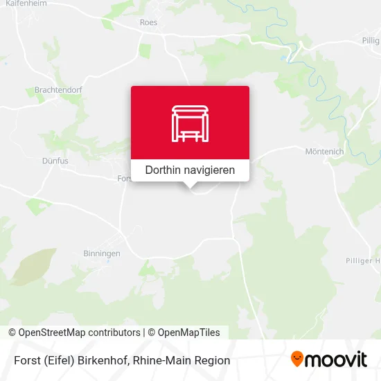 Forst (Eifel) Birkenhof Karte